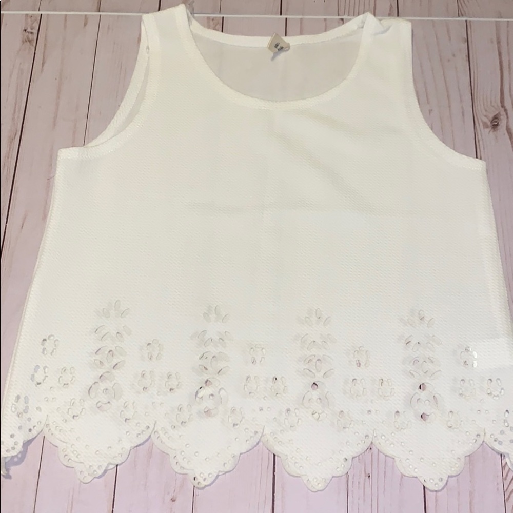 White tank top